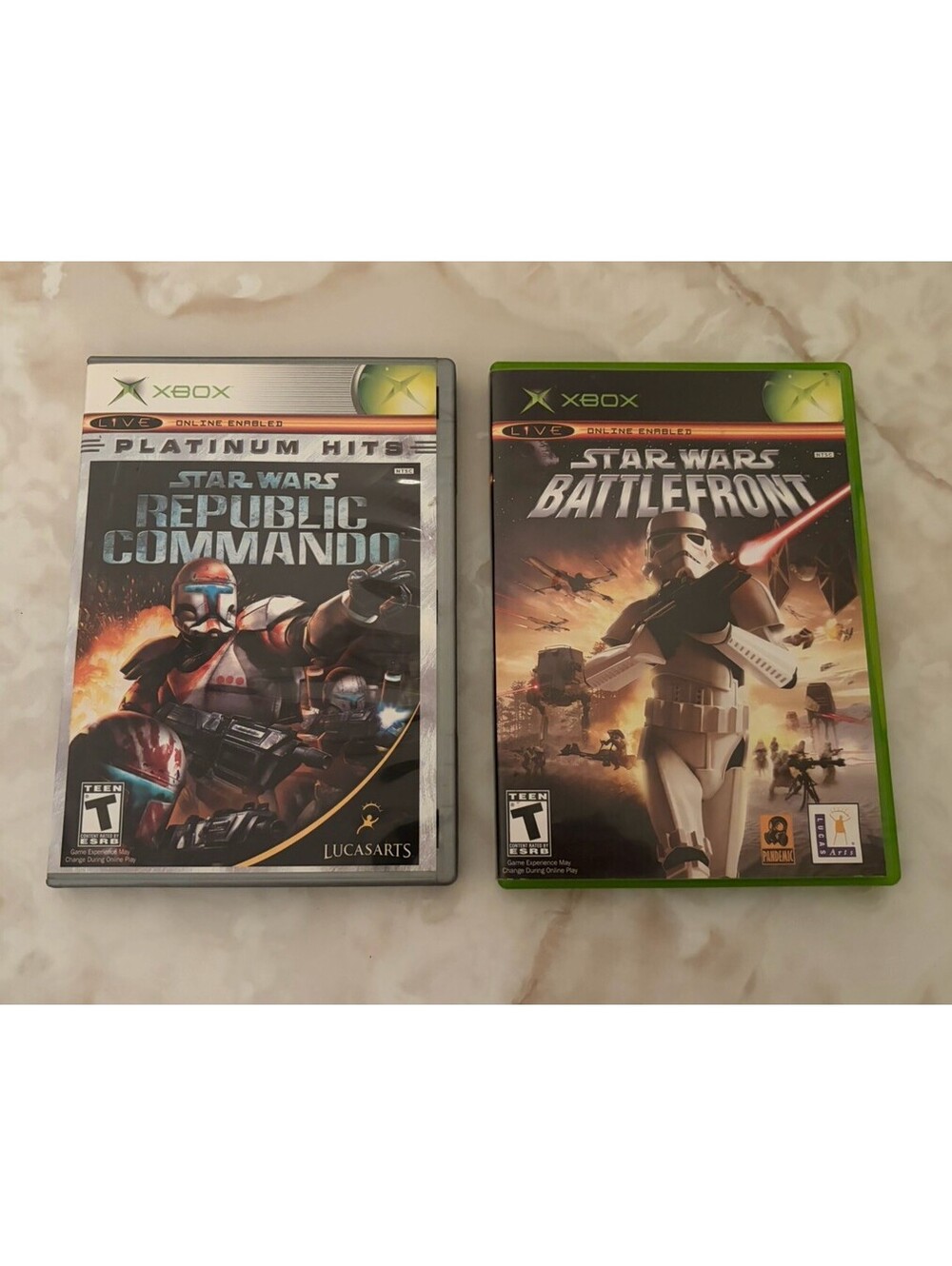 Star Wars - Republic Commando & Battlefront (Microsoft Xbox) Complete Tested